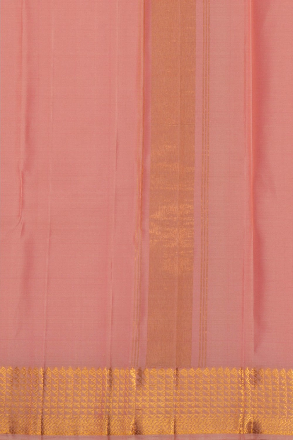 Image of Kanchi Silk Pink Dhoti With Kanduva (8 X 4)